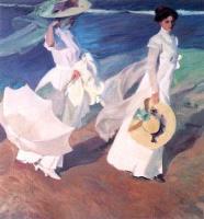 Joaquin Sorolla y Bastida - Promenade by the Sea